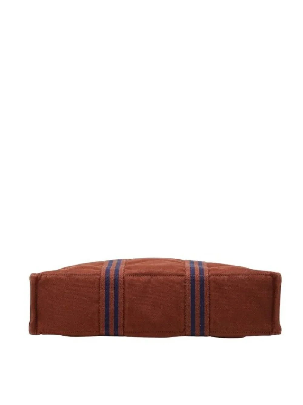 Hermes Full Toe MM Tote Brown Canvas